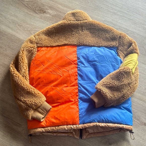 KULE “The Krispie” Colorblock Sherpa Chestnut Jacket - Picture 10 of 16